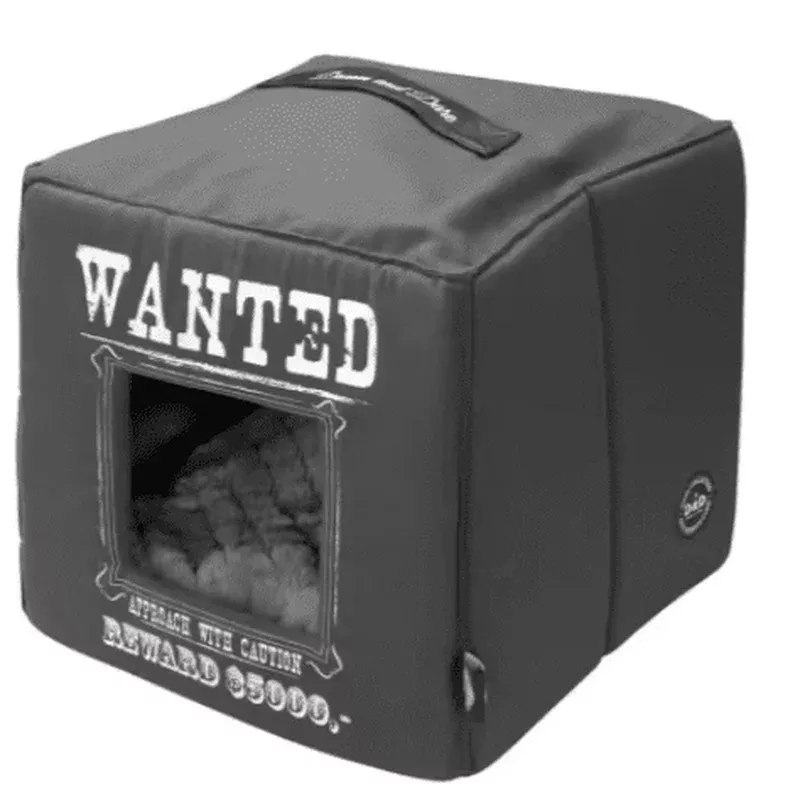 Cat Den D&D Wanted Pet-Cube Gray 40x40x40cm