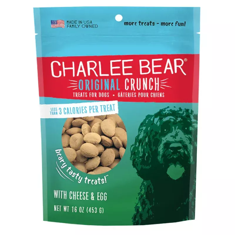 Charlee Bear Original Crunch Dog Treats – Cheese & Egg