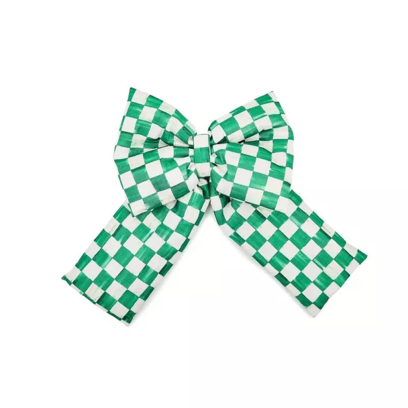 Check Bow|Red&Green|Large&Medium&Small