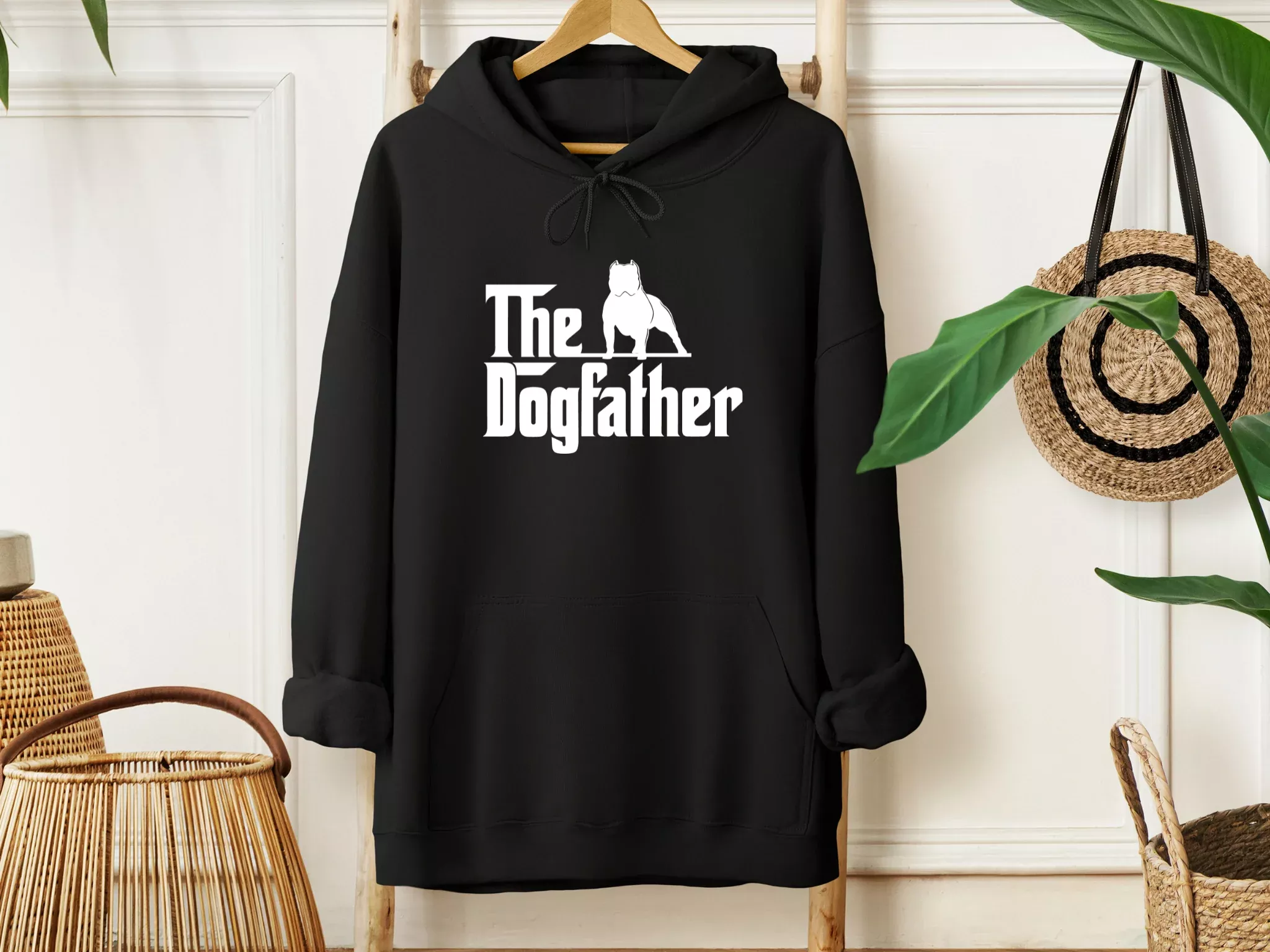 [Clearance 40%] The Dogfather Hoodie, Black