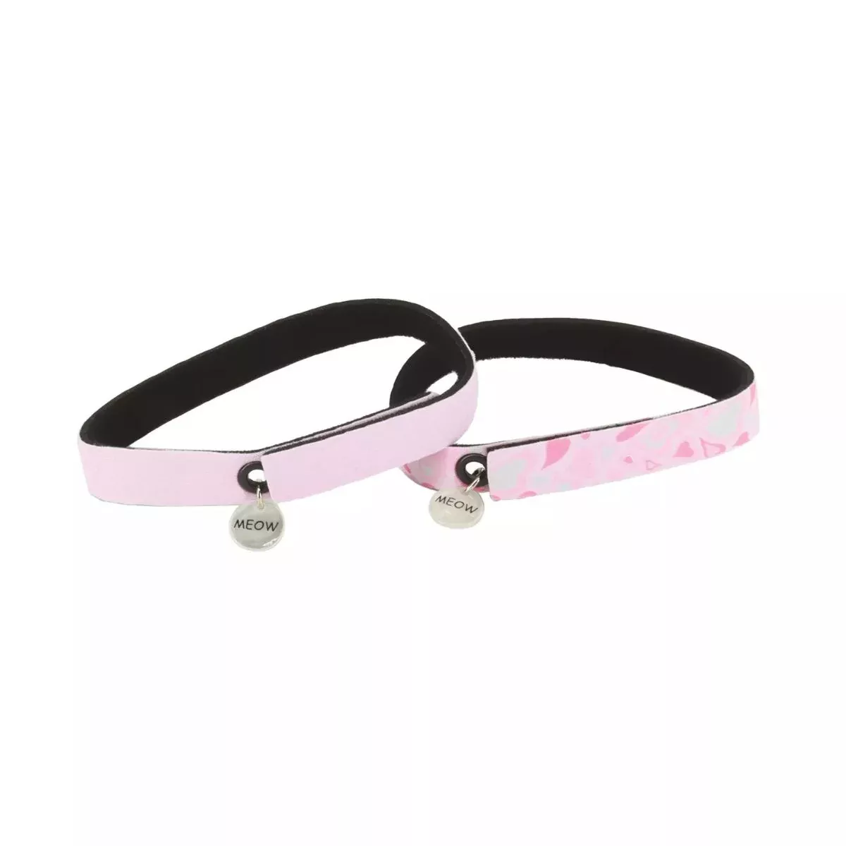 Coastal ElastaCat FlexFit Cat Collar 2Pk Hearts and Pink
