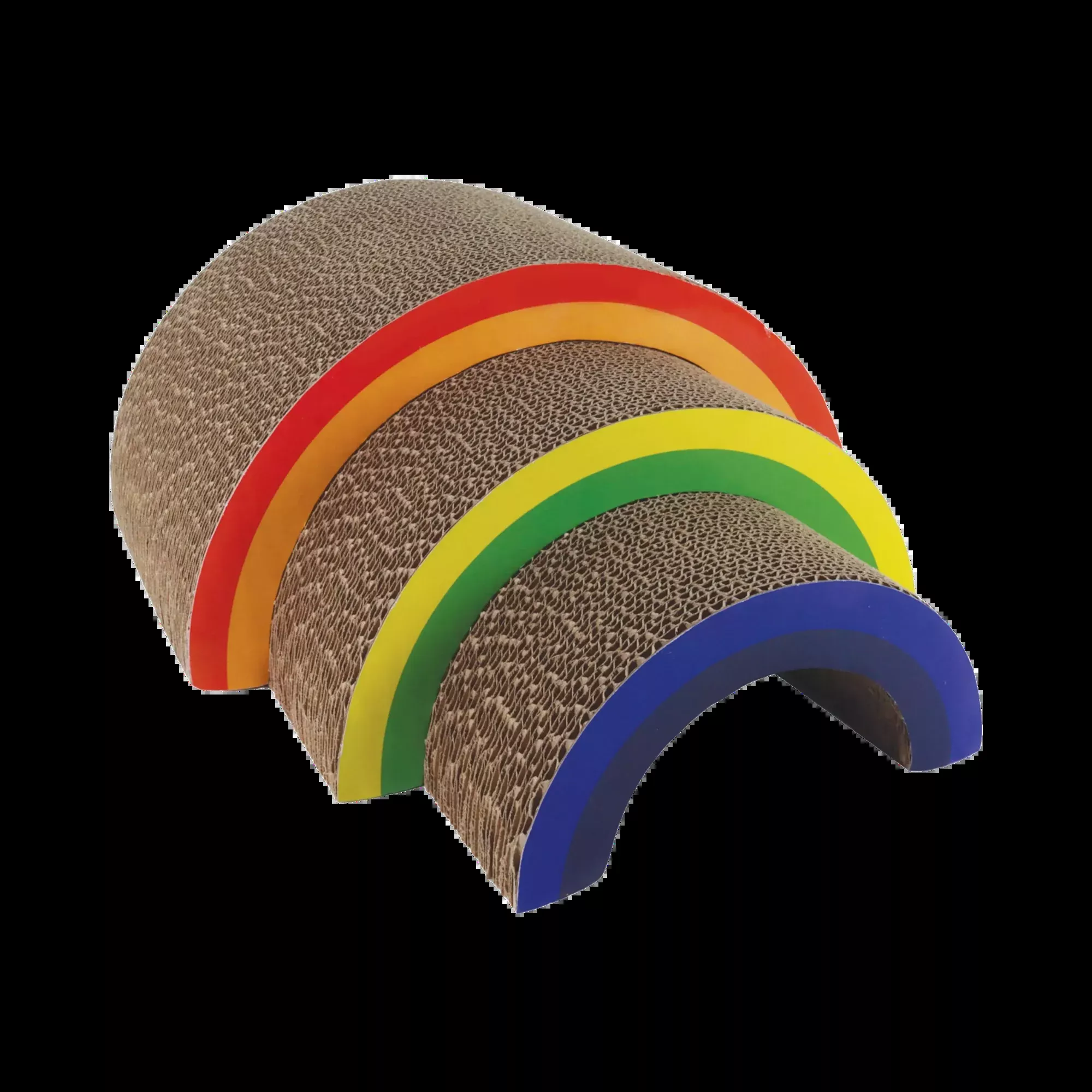 Coastal Rainbow Stack Cat Scratcher