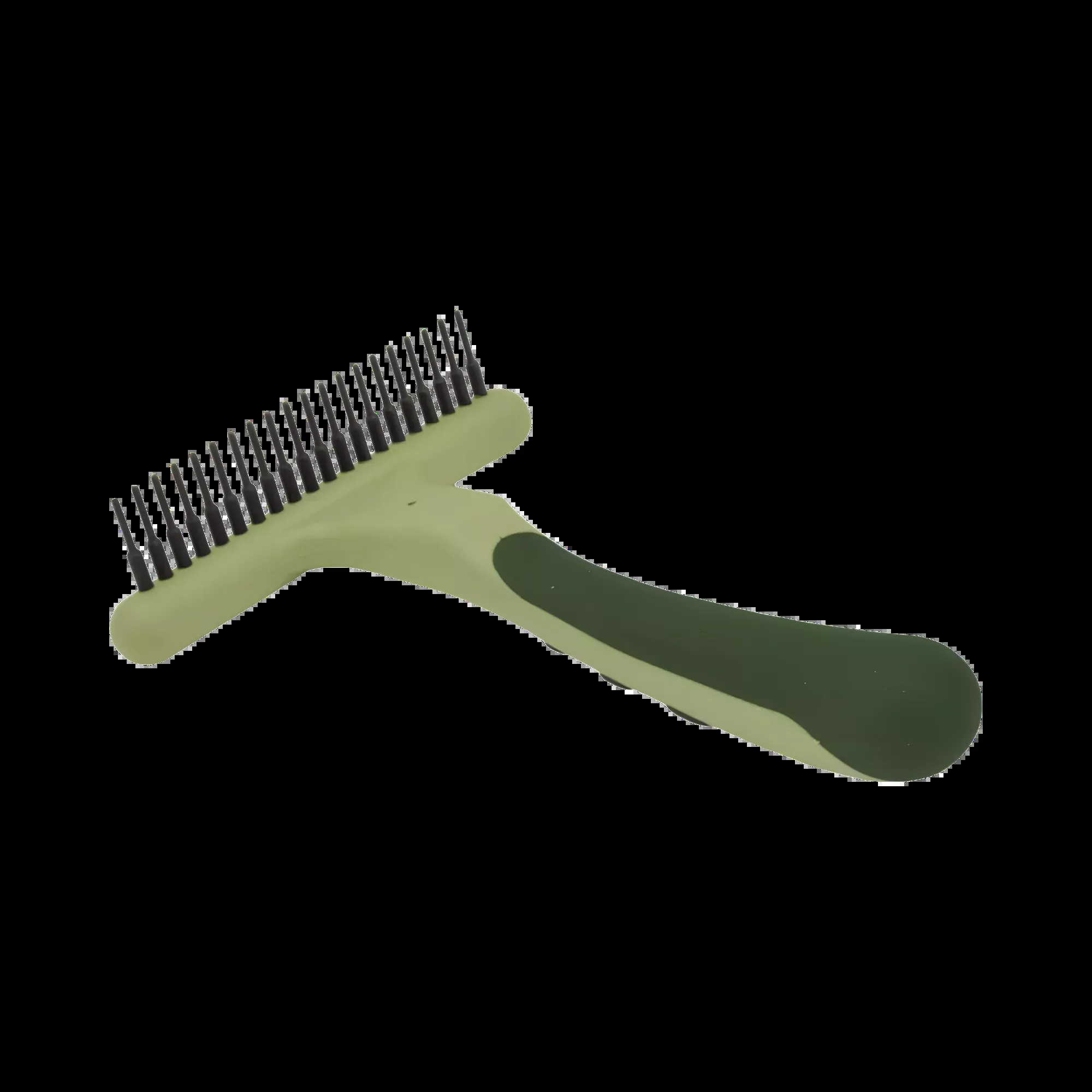 Coastal Safari Dog Single Row Undercoat Rake Green Medium / Large