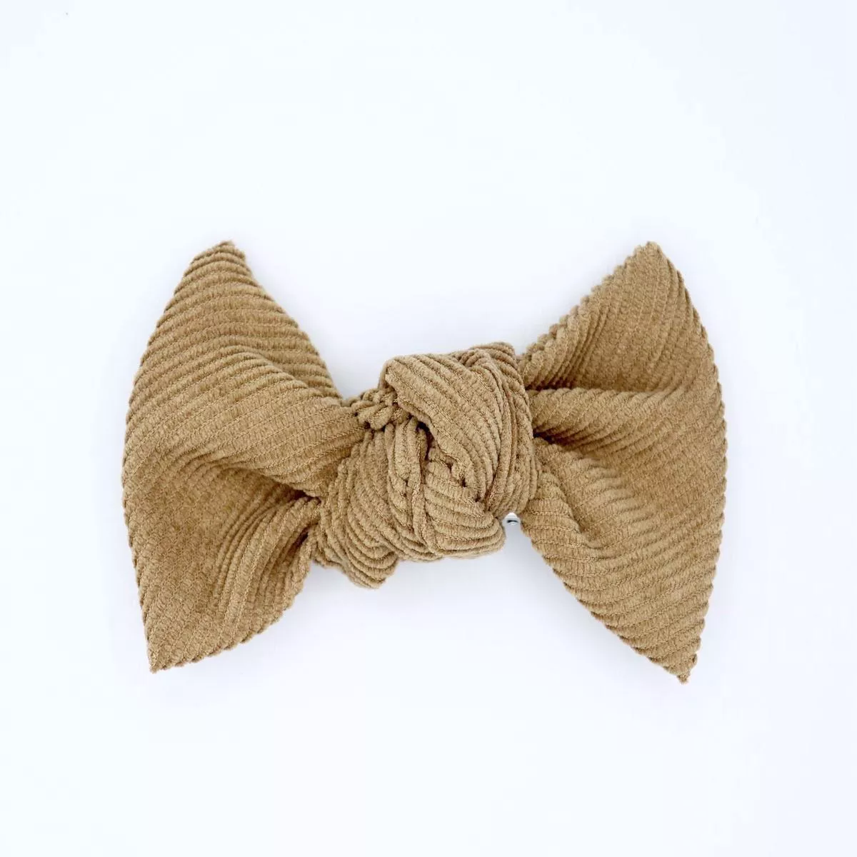Corduroy Hair Bow – Caramel
