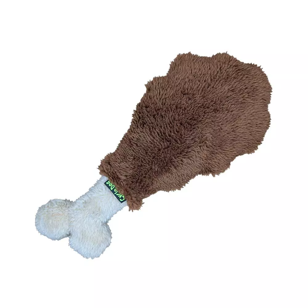 Cycle Dog Duraplush Turkey Leg Dog Toy – Medium