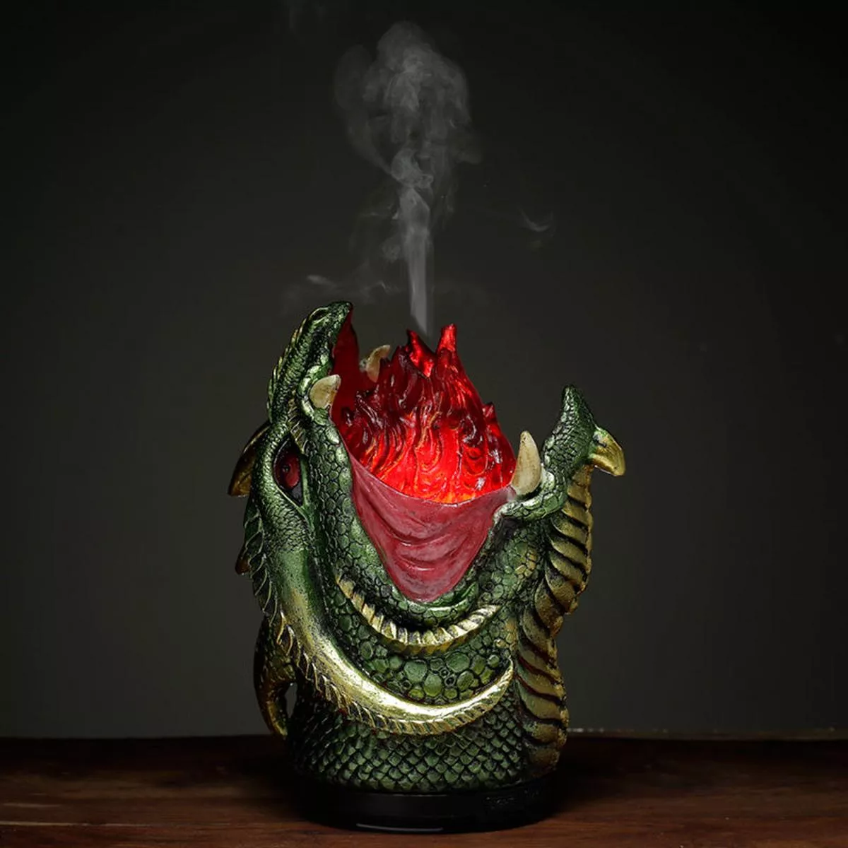 Dark Legends Ultrasonic Misting Colour Changing Aroma Diffuser USB – Fire Breather Dragon