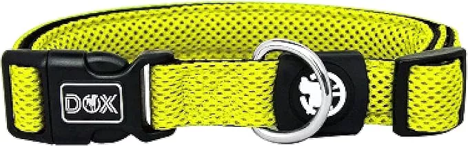 DDOXX Dog Collar Air Mesh, Adjustable, Padded | Many Colors & Sizes | for Small, Medium & Large Dogs | Collars cat Puppy pet Kitten | Black, XS