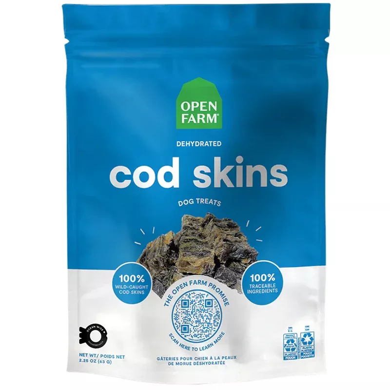 Dehydrated Cod Skins Treats
