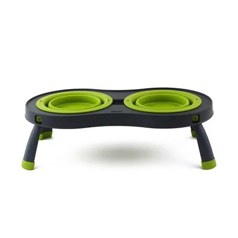 Dexas Collapsible Double Feeder Green Small