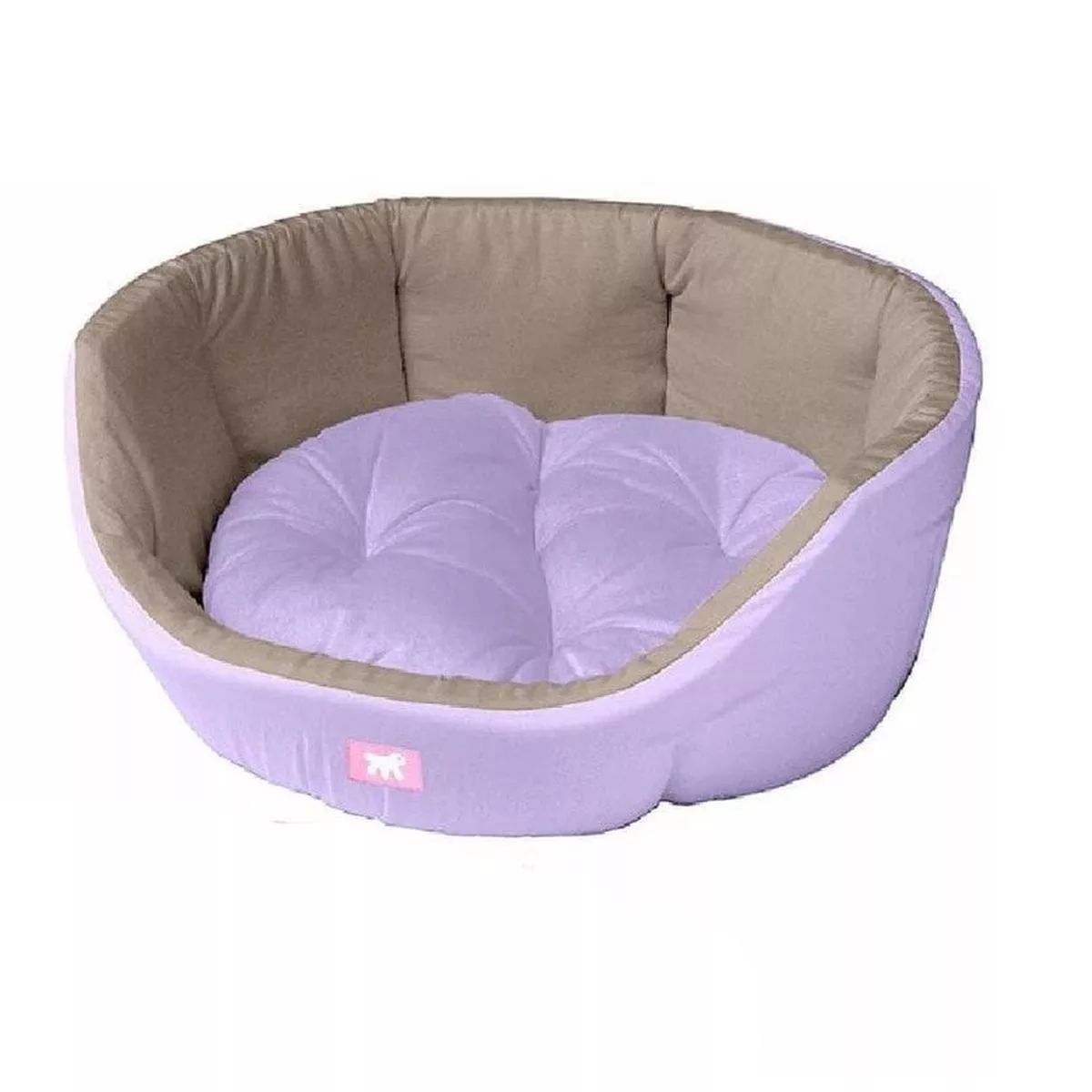 Diamante Pet Bed Lilac/Dove Grey 53x50cm