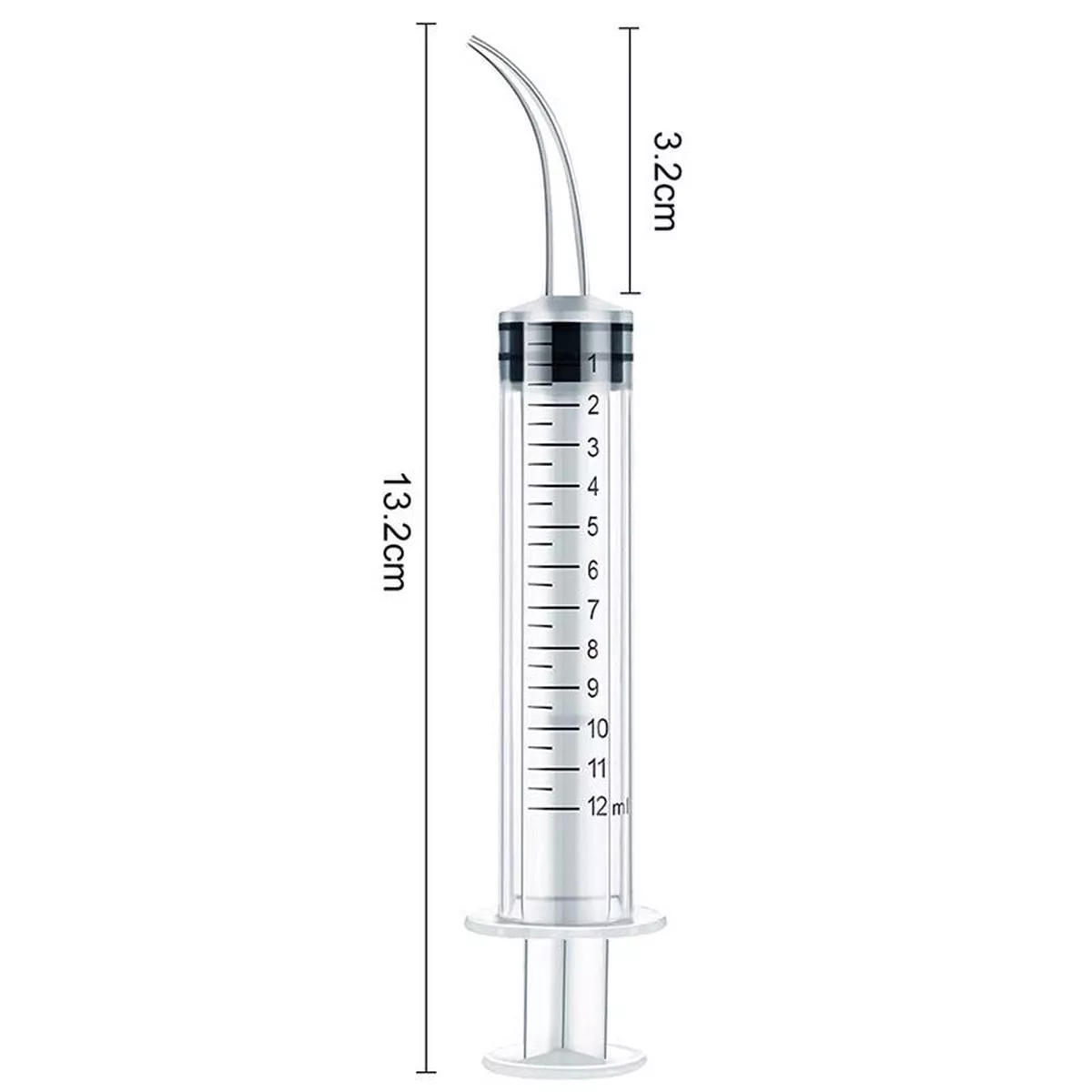 Disposable Pet Dog Cat Feed Medication Utensil – 12ml Single Elbow
