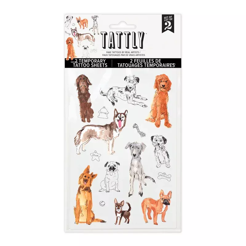 Dog Park Tattoo Sheet – Set of 2