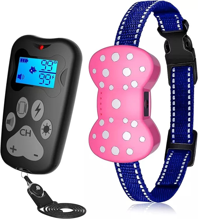 Dog Shock Collar -3000FT Training Collar with Remote for Shock Collar for Dogs-3 Training Modes,Collar for Dogs Training Rechargeable e Collars for Large Medium Small Dogs 8-110lbs