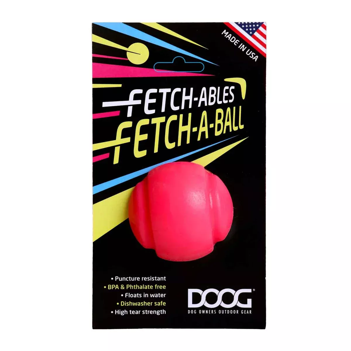 DOOG Fetch-ables Fetch-A-Ball Dog Toy