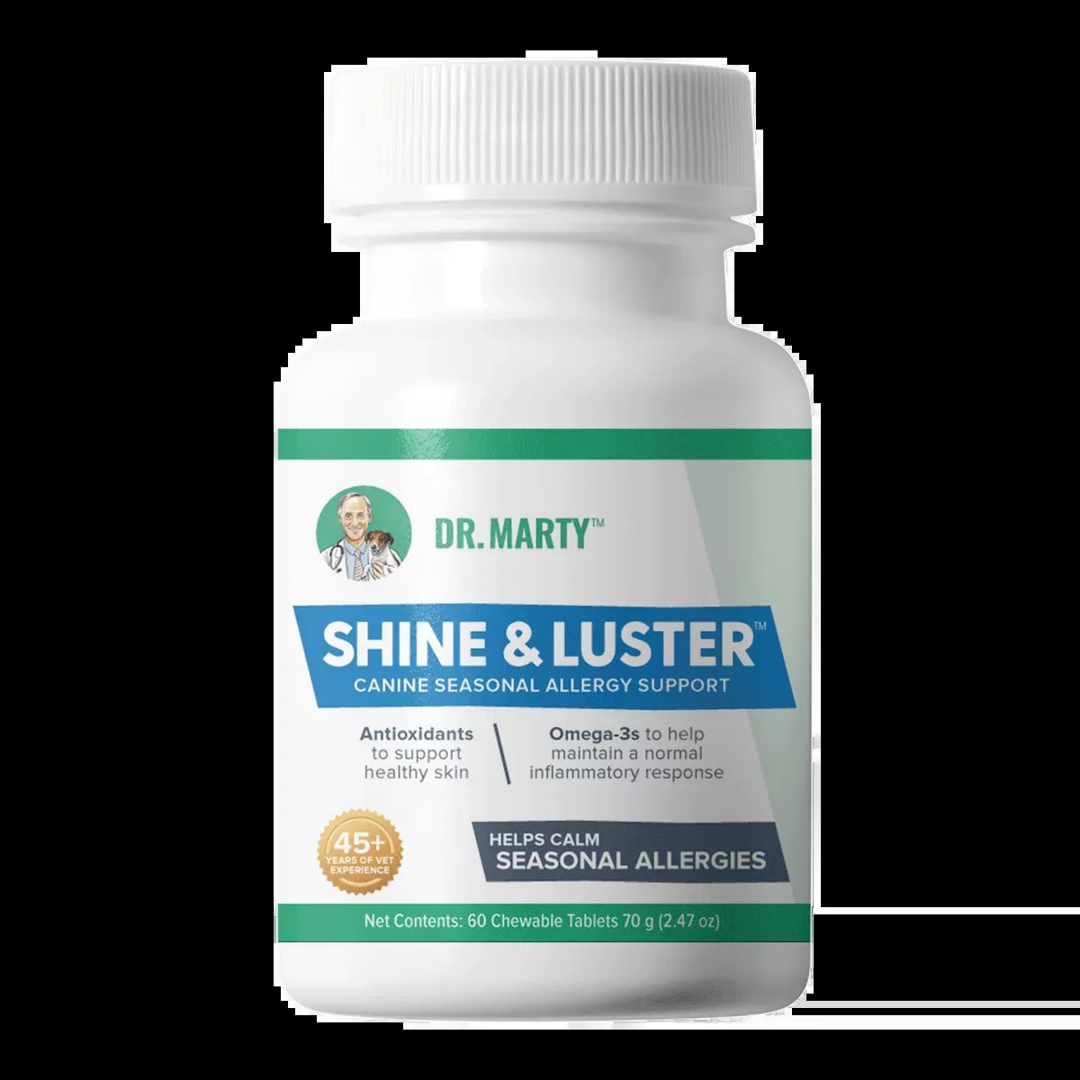 Dr. Marty Shine & Luster Canine Seasonal Allergy Support Chewable Tablet