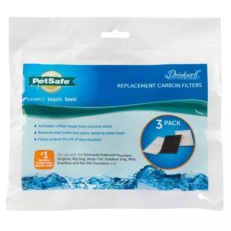 Drinkwell Replacement Activated Carbon Filters 3ct.
