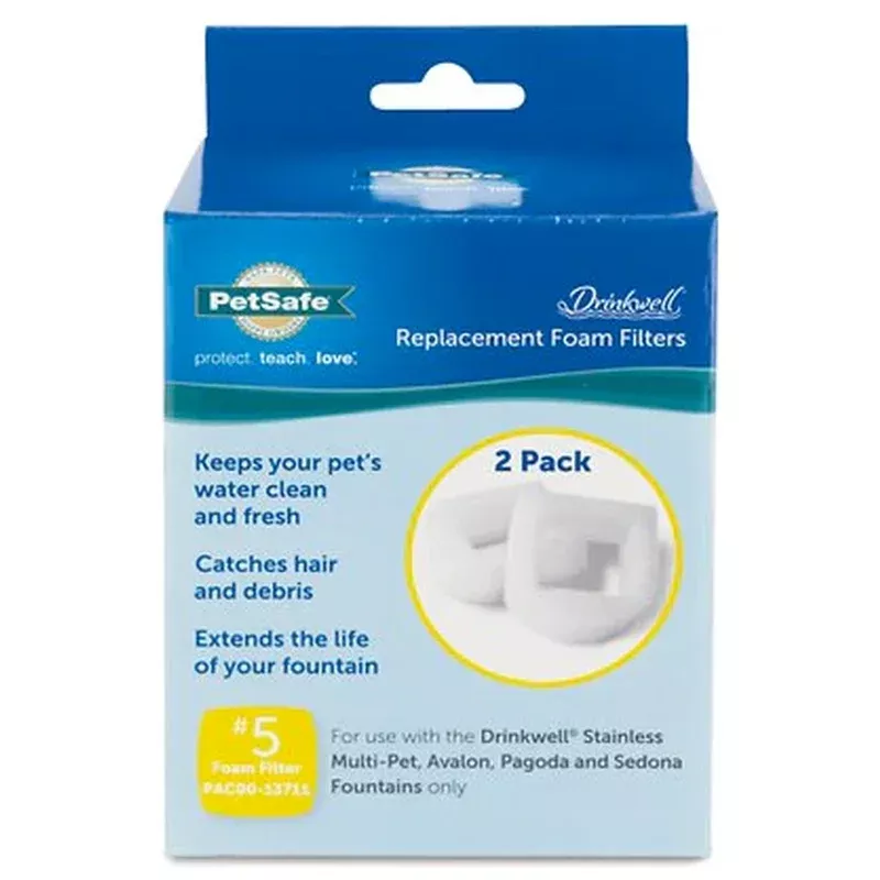 Drinkwell replacement foam filters 2 ct.