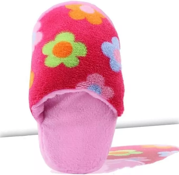Durable Chew-Resistant Dog Toys with Interactive Squeaker – Double-Layer Oxford Fabric Plush Pet Chew Toys for Aggressive Chewers, Machine Washable (Slipper Design, Multicolor)