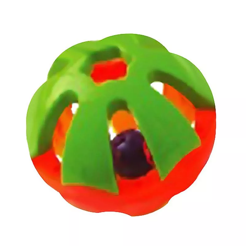 A & E Cages Happy Beaks Round Rattle Foot Bird Toy X l