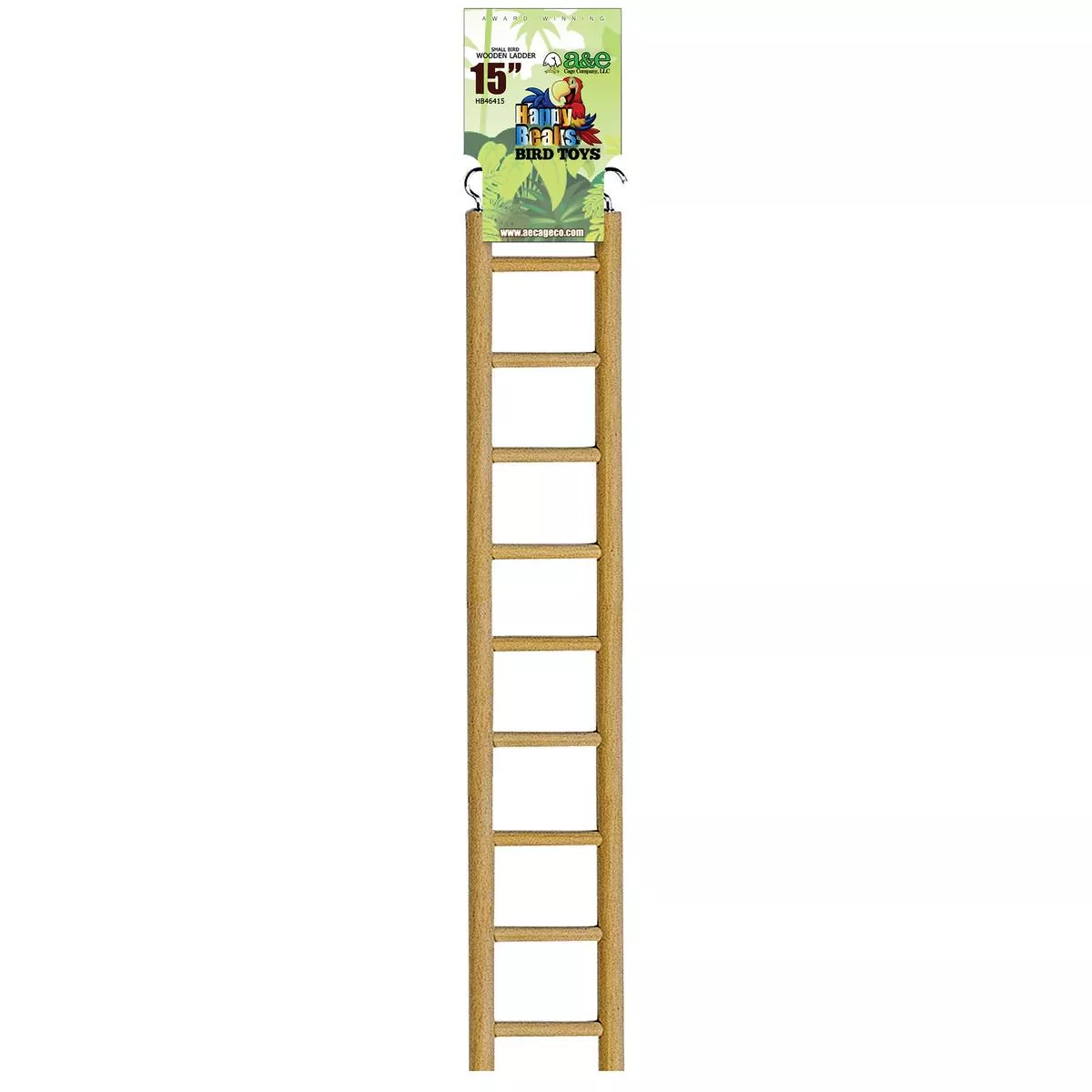 A & E Cages Happy Beaks Small Ladder Bird Toy 15 in