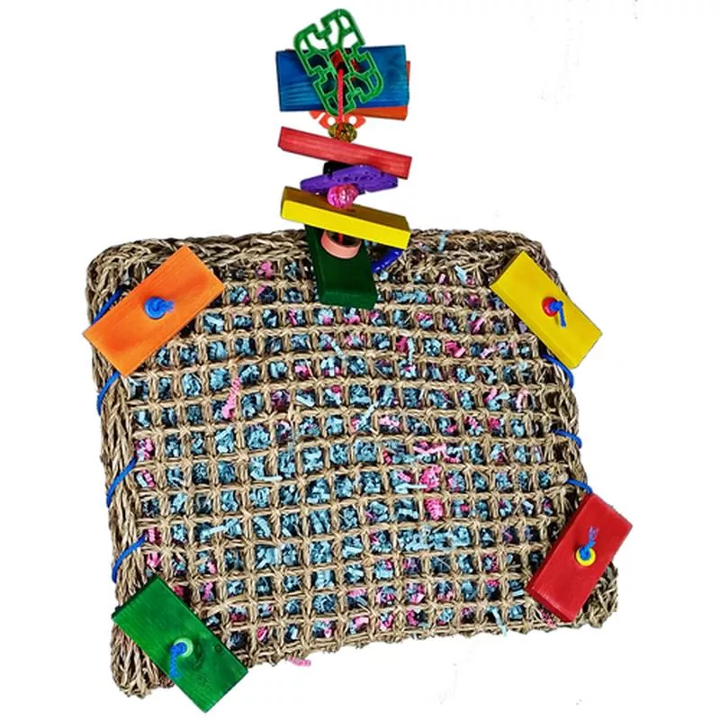 A & E Cages Happy Beaks Vine Mat Forage Pouch Bird Toy One Size – Default Title