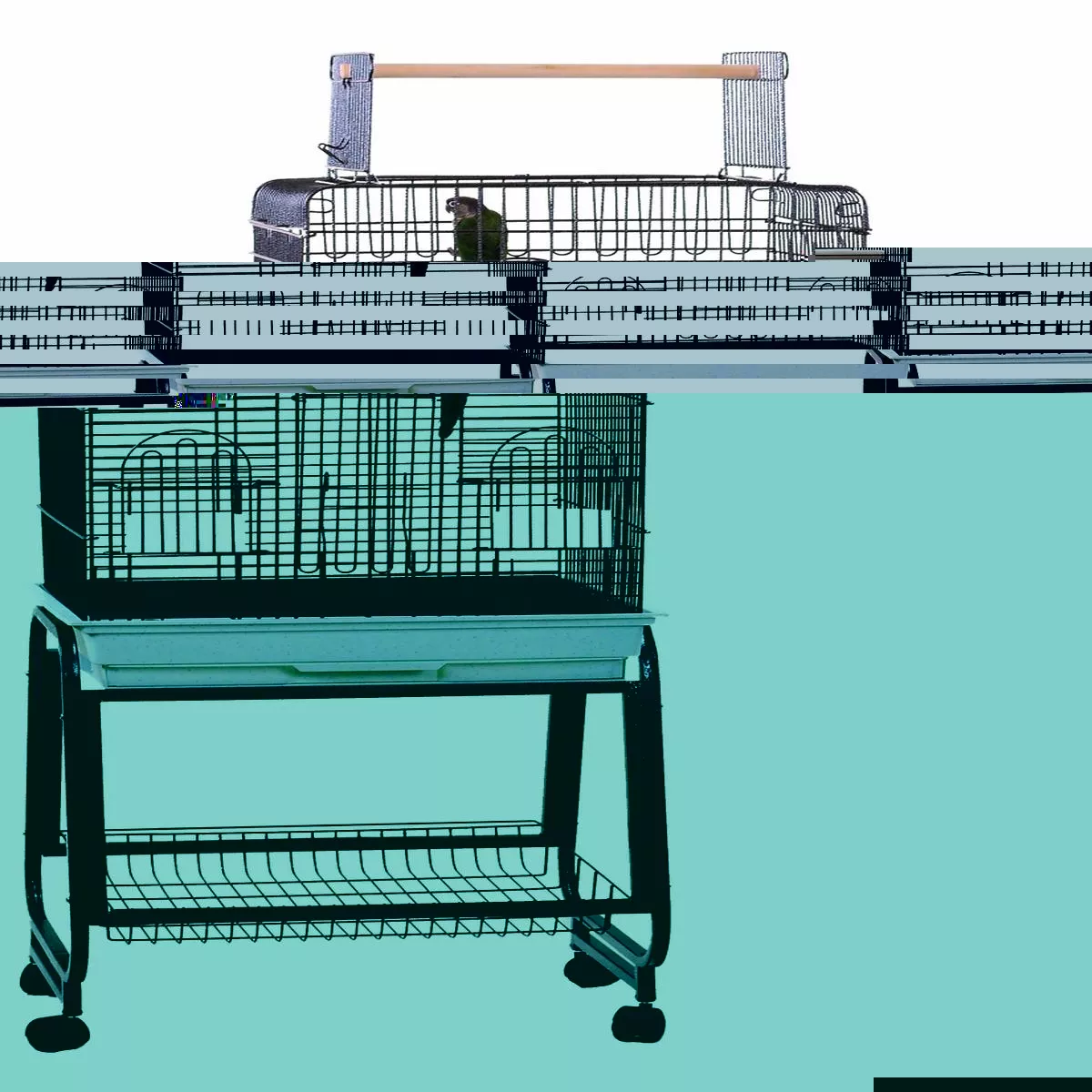 A & E Cages PlayTop Bird Cage with Removable Stand