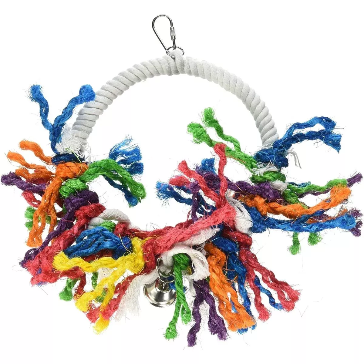 A&E Happy Beaks Rope Swing Wreath Bird Toy