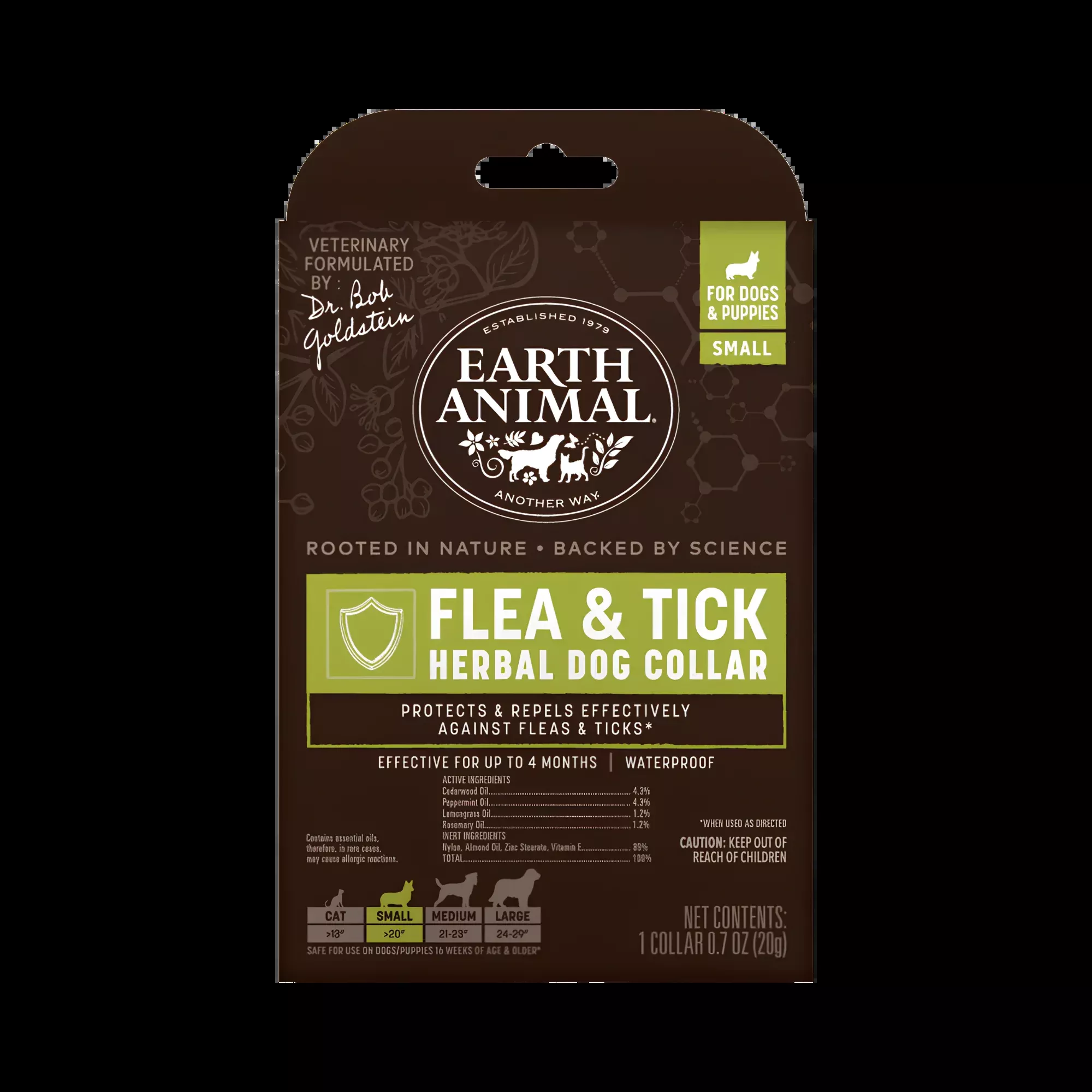 Earth Animal Herbal Flea & Tick Collar Small Dog