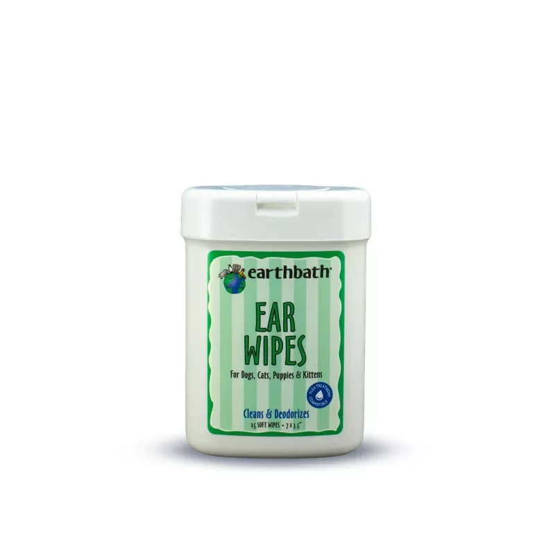 Earthbath Ear Wipes For Pets, 30-Count