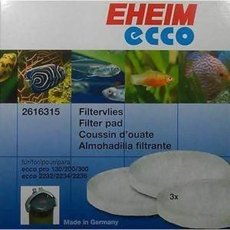 Eheim Ecco Pro Fine White Wool Filter Pad 3 Pack