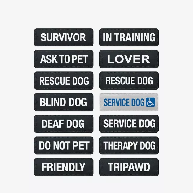 EZYDOD Dog Harness Side Badge – Therapy Dog – Large – 2 Pack