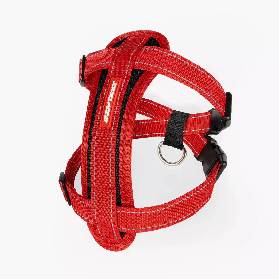 EZYDOG Chest Plate Dog Harness – Small 14-22″ x 15-24″ – Red