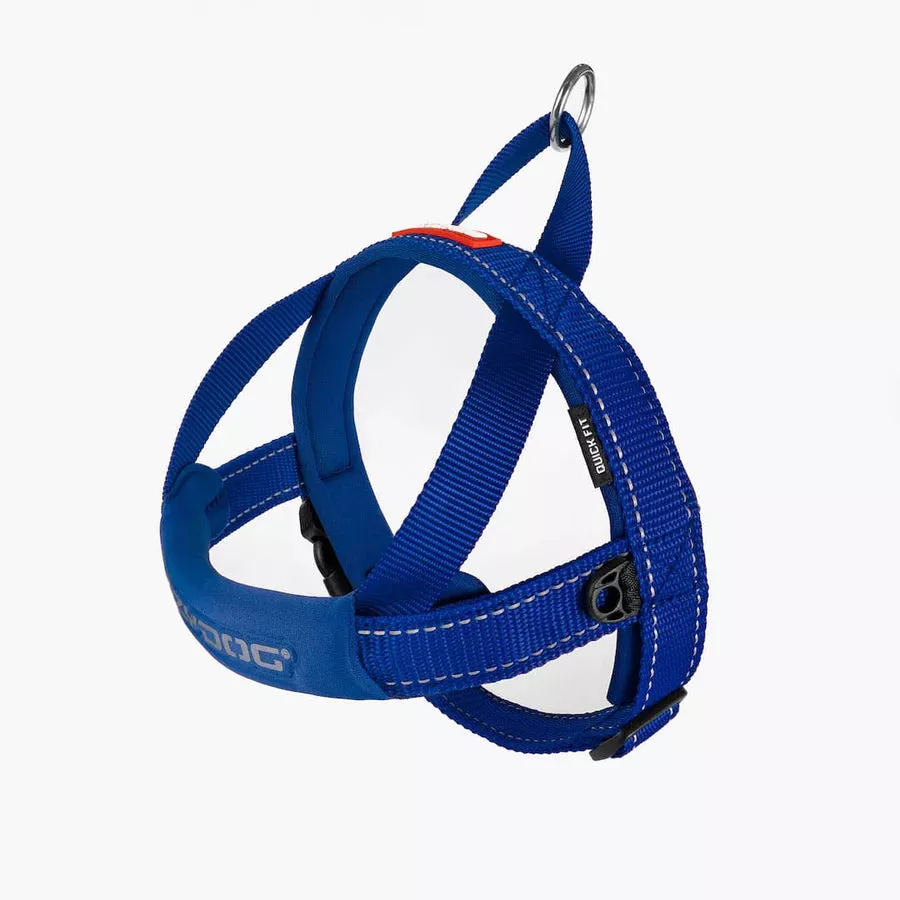 EZYDOG Quick Fit Dog Harness – Small 18-21.5″ – Blue