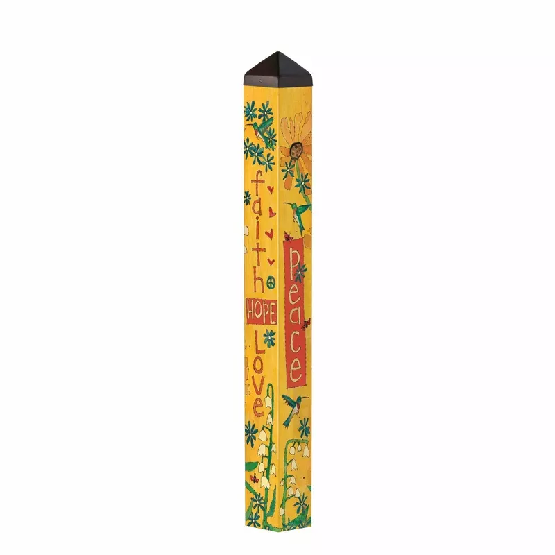 Faith Hope Love 40″ Art Pole
