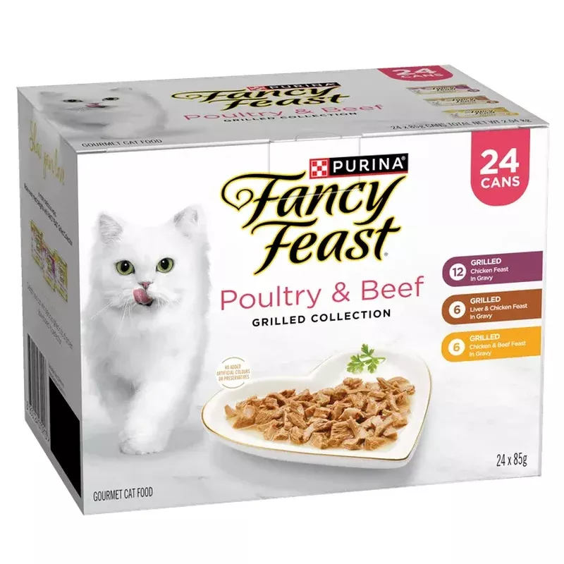 Fancy Feast Grilled Poultry & Beef Collection 24x85g