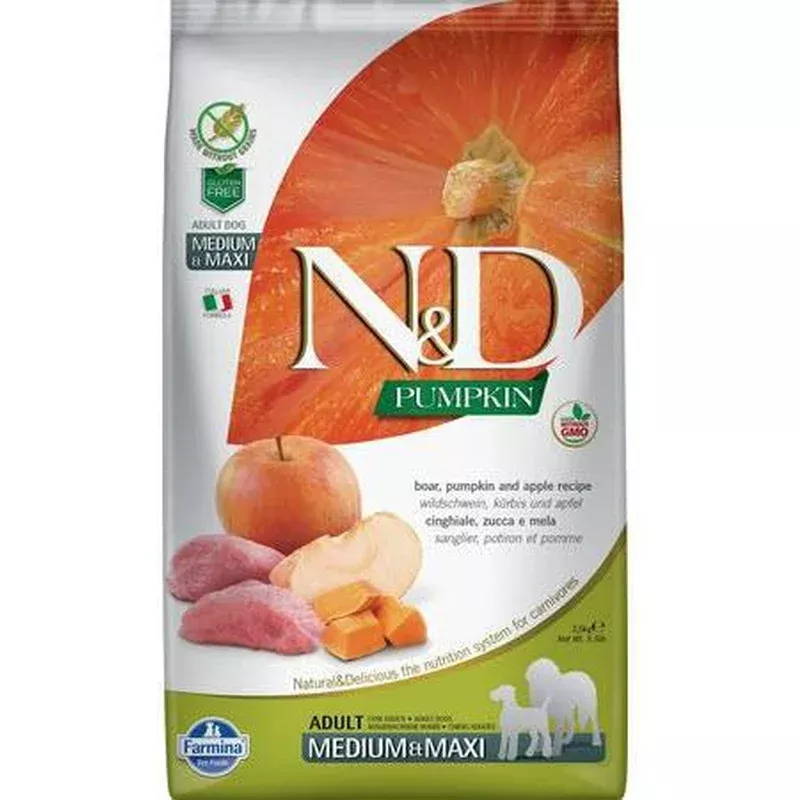 Farmina Dog Dry PUMPKIN GF Boar & Apple Medium Maxi