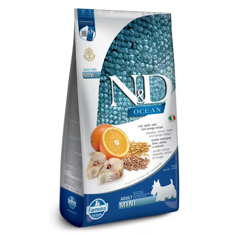 Farmina N&D Ocean Cod, Spelt, Oats, & Orange