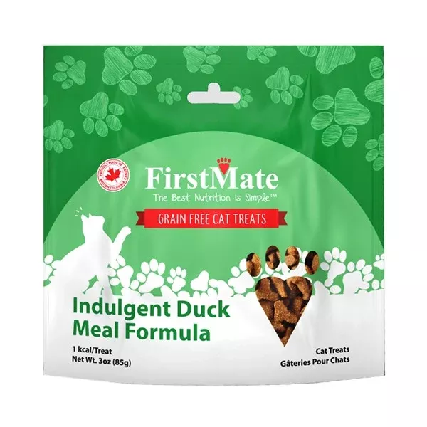 FirstMate Indulgent Duck Treats For Cats 3oz