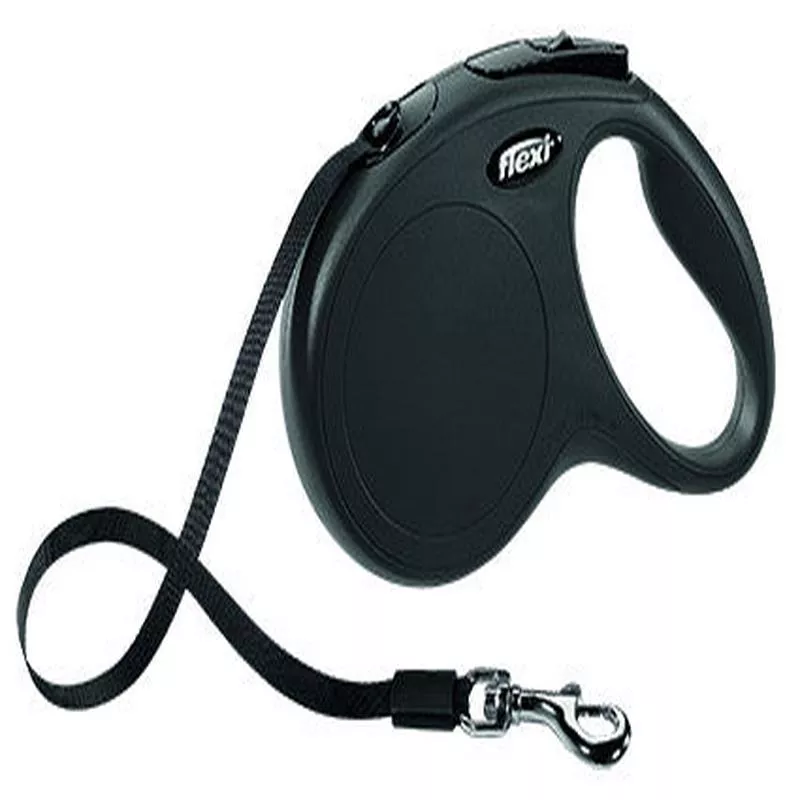 Flexi New CLASSIC Tape Leash – 11711- 5m up to 25kg | Black