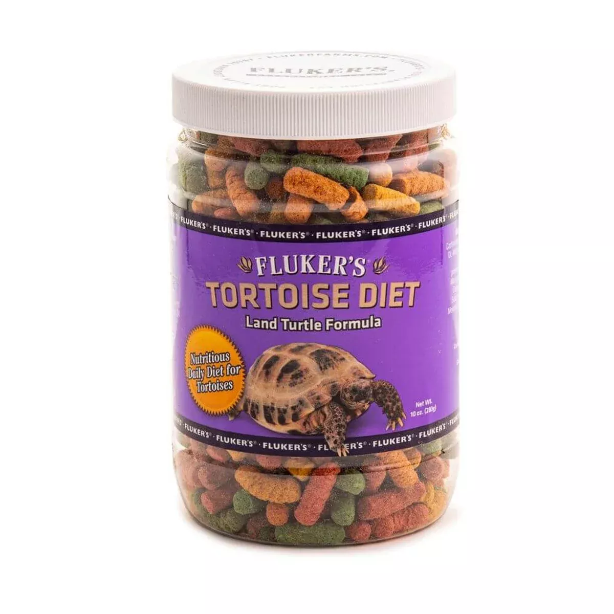 Fluker's Tortoise Diet Large Pellets - 10oz Jar