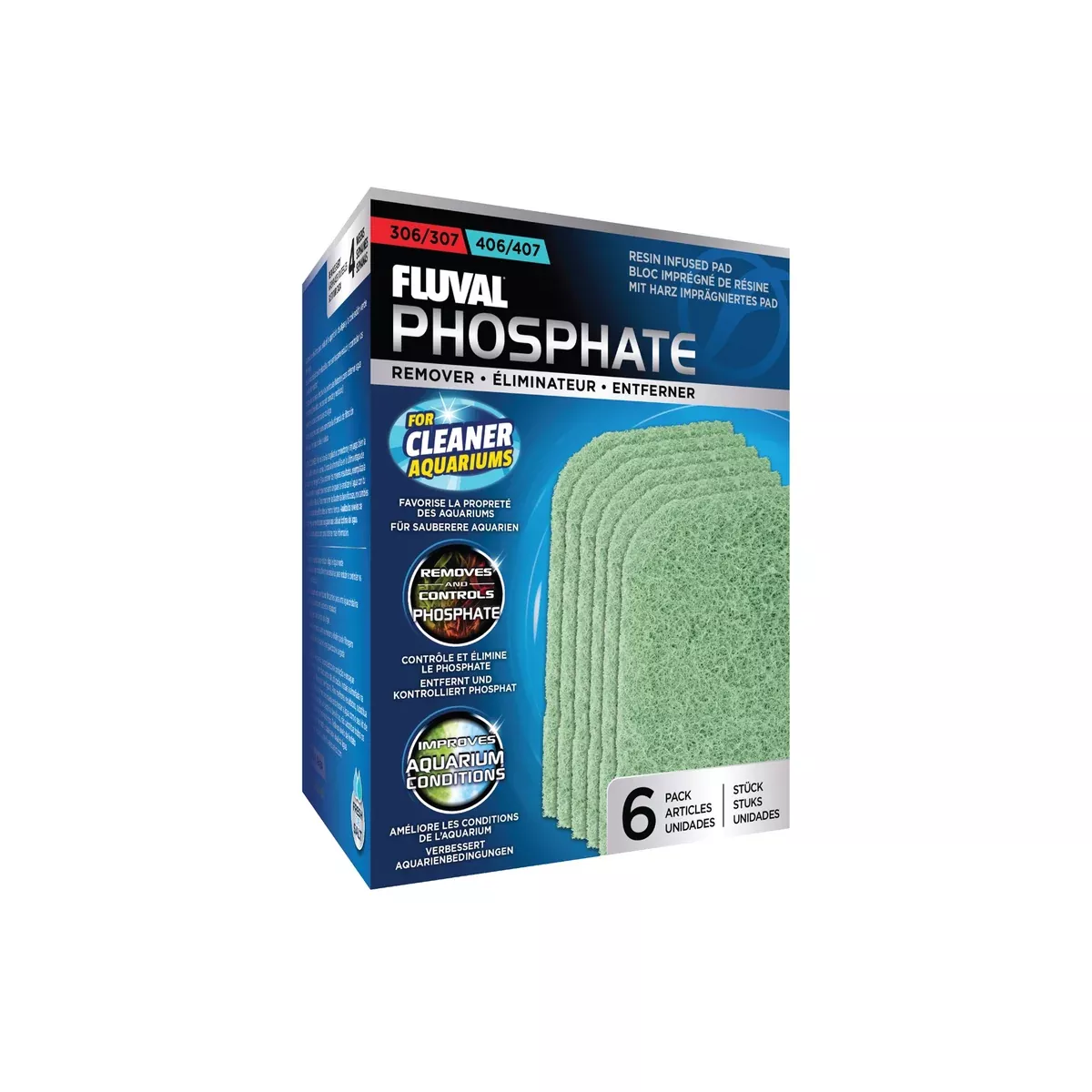 Fluval 306/406 and 307/407 Phosphate Remover – 6 pack