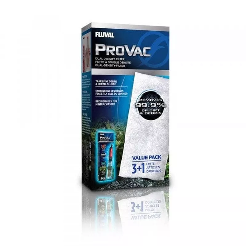 Fluval Bags for ProVac – Pack of 3+1 Dual Density Filter Pads (11077)