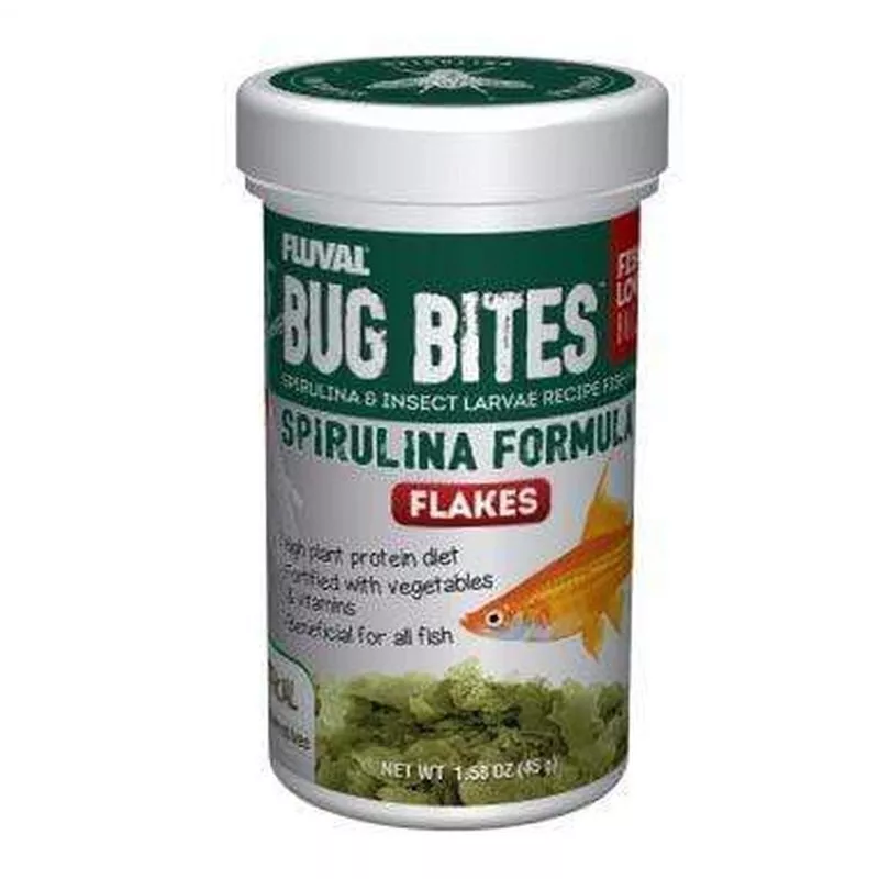 Fluval Bug Bites Spirulina Flakes