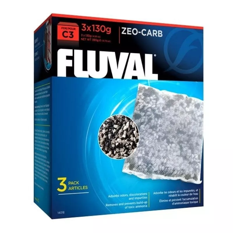 Fluval C3 Hang On Filter Zeo-Carb 3 x 130g