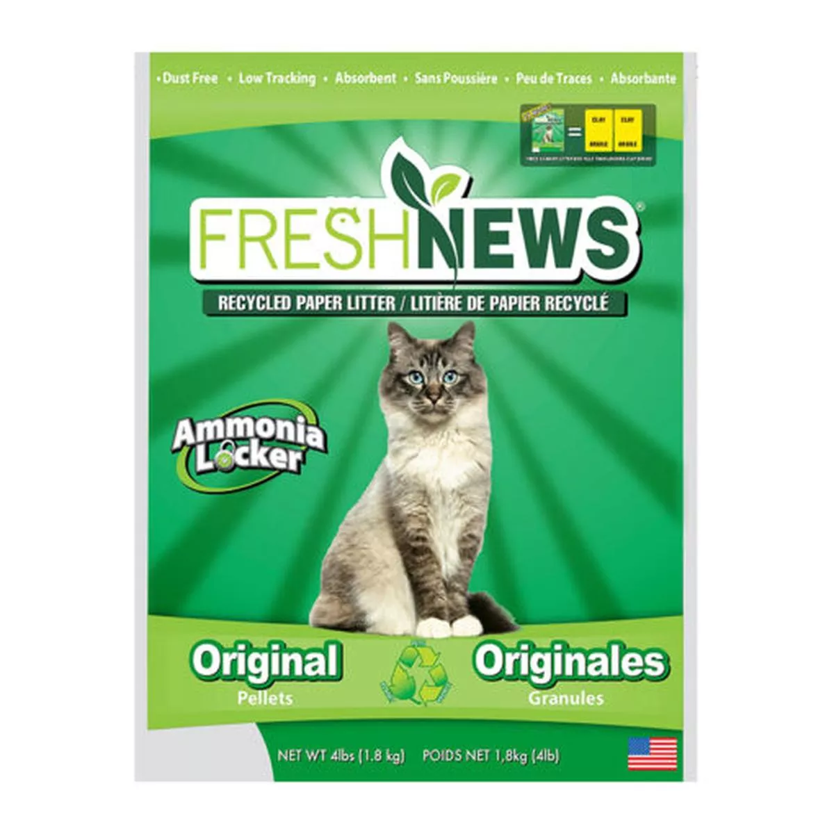 FRESH NEWS PAPER CAT LITTER 4LB 00204