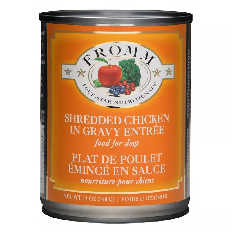Fromm Four Star Shredded Chicken in Gravy