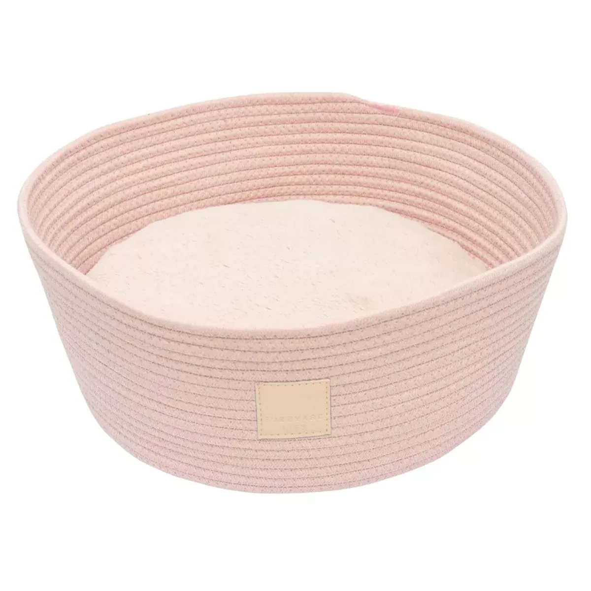 FuzzYard Life Rope Basket Bed Soft Blush