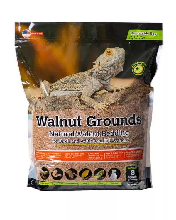 Galapagos Walnut Grounds Bird & Reptile Bedding - 8qt