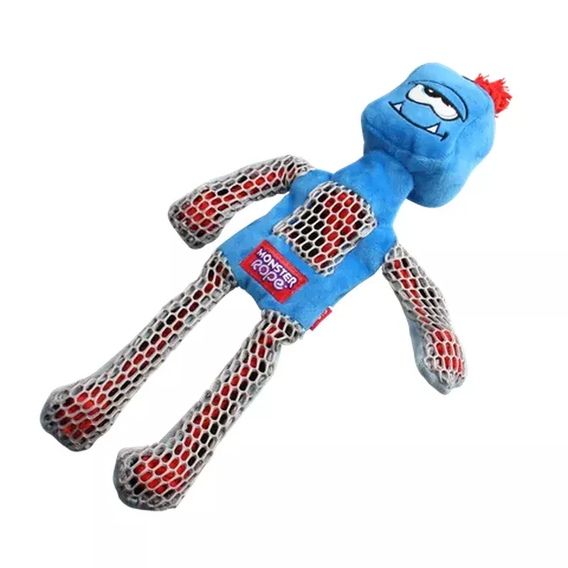 GiGwi Monster Rope Plush Toy Blue