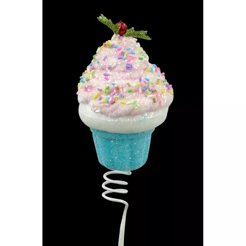 Glitter Chenille Cupcake Pick